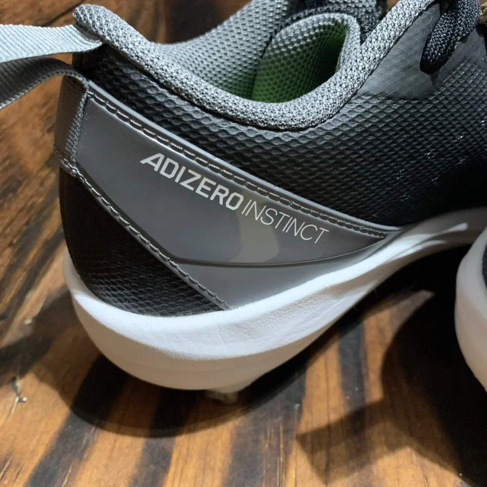 Adidas Adizero Instinct Softball Cleats Womens Sz 9.5 Black White Shoes IH3470‎